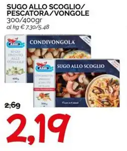 Hardis Sugo allo scoglio/ pescatora/vongole offerta
