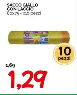 Hardis Sacco giallo con laccio offerta