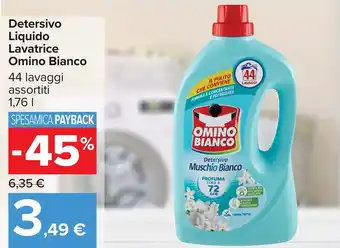 Carrefour Detersivo Liquido Lavatrice Omino Bianco offerta