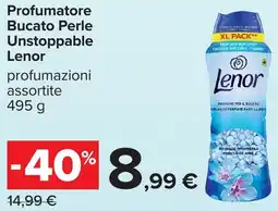 Carrefour Profumatore Bucato Perle Unstoppable Lenor offerta
