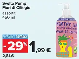 Carrefour Svelto Pump Fiori di Ciliegio offerta