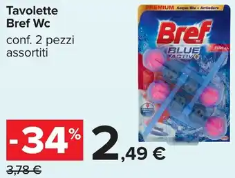 Carrefour Tavolette Bref Wc offerta