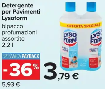 Carrefour Detergente per Pavimenti Lysoform offerta