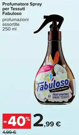 Carrefour Profumatore Spray per Tessuti Fabuloso offerta