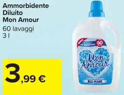 Carrefour Ammorbidente Diluito Mon Amour offerta