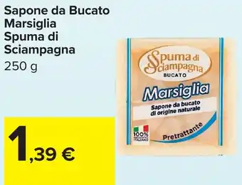 Carrefour Sapone da Bucato Marsiglia Spuma di Sciampagna offerta
