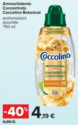 Carrefour Ammorbidente Concentrato Coccolino Botanical offerta
