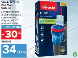 Carrefour Vileda H2Pro Flat Mop Sistema offerta