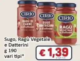Paghi Poco Sugo, Ragu Vegetale e Datterini offerta