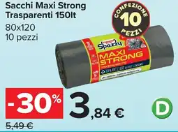 Carrefour Sacchi Maxi Strong Trasparenti offerta
