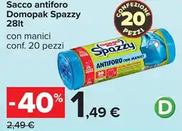 Carrefour Sacco antiforo Domopak Spazzy offerta
