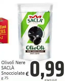 Paghi Poco Olivoli nere saclà snocciolate offerta