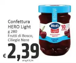 Paghi Poco Confettura hero light frutti di bosco, ciliegie nere offerta