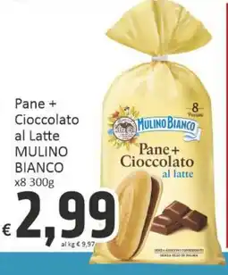 Paghi Poco Pane + Cioccolato al Latte MULINO BIANCO offerta