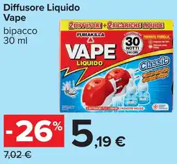 Carrefour Diffusore Liquido Vape offerta