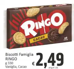 Paghi Poco Biscotti famiglia ringo vaniglia, cacao offerta
