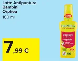 Carrefour Latte Antipuntura Bambini Orphea offerta