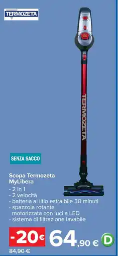 Carrefour Scopa Termozeta MyLibera offerta