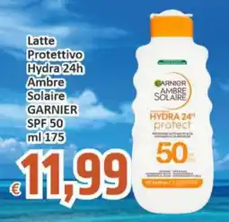 Paghi Poco Latte Protettivo Hydra 24h Ambre Solaire GARNIER SPF 50 offerta