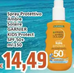 Paghi Poco Spray protettivo ambre solaire garnier kids protect spf 50+ offerta