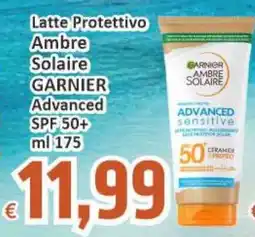Paghi Poco Latte protettivo ambre solaire garnier advanced SPF 50+ offerta