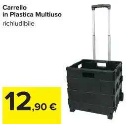 Carrefour Carrello in Plastica Multiuso offerta