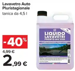 Carrefour Lavavetro Auto Pluristagionale offerta