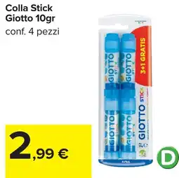 Carrefour Colla Stick Giotto offerta
