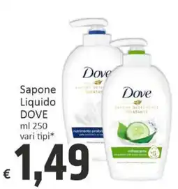 Paghi Poco Sapone Liquido DOVE offerta