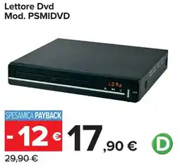 Carrefour Lettore Dvd Mod. PSMIDVD offerta