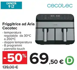 Carrefour Friggitrice ad Aria Cecotec offerta