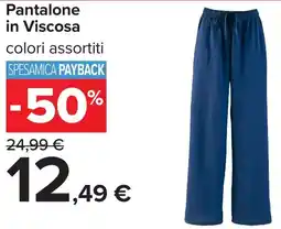 Carrefour Pantalone in Viscosa offerta