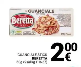Supermercati Gulliver Guanciale stick BERETTA offerta