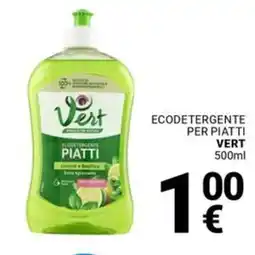 Supermercati Gulliver Ecodetergente per piatti VERT offerta