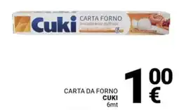 Supermercati Gulliver Carta da forno CUKI offerta