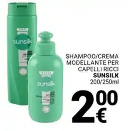 Supermercati Gulliver Shampoo/crema modellante per capelli ricci SUNSILK offerta
