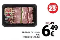 Supermercati Gulliver Spiedini di suino AIA offerta