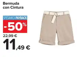 Carrefour Bermuda con Cintura offerta