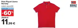 Carrefour Polo Piquet Uomo Norway offerta
