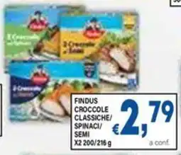 DEM Findus croccole classiche spinaci semi x2 offerta