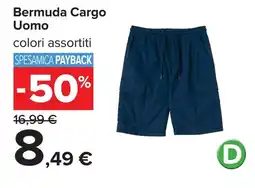 Carrefour Bermuda Cargo Uomo offerta