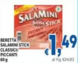 DEM Beretta salamini stick classici/ piccanti offerta