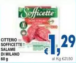 DEM Citterio sofficette salame di milano offerta