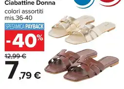 Carrefour Ciabattine Donna offerta