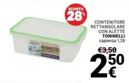 Supermercati Gulliver Contenitore rettangolare con alette TONINELLI offerta