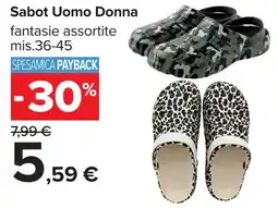Carrefour Sabot Uomo Donna offerta