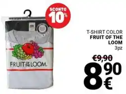 Supermercati Gulliver T-shirt color FRUIT OF THE LOOM 3pz offerta