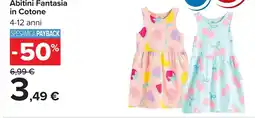 Carrefour Abitini Fantasia in Cotone offerta