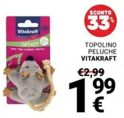 Supermercati Gulliver Topolino peluche VITAKRAFT offerta