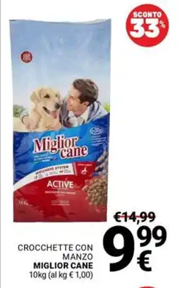 Supermercati Gulliver Crocchette con manzo MIGLIOR CANE offerta